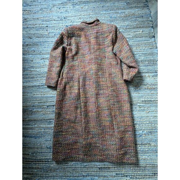 Lily & Taylor Designer Tweed Double Breasted Long Line Coat 18 Wool Crystal - Picture 8 of 11